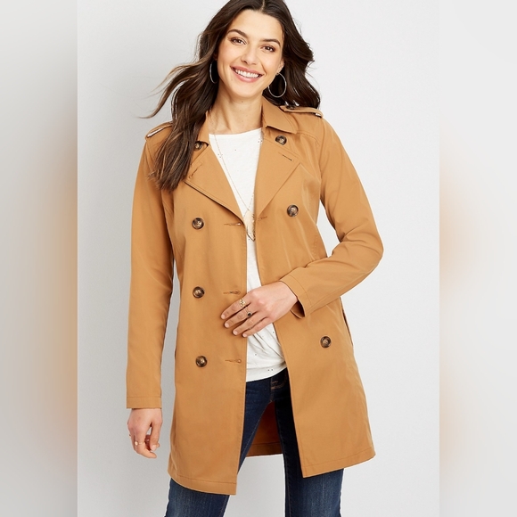 Maurices Jackets & Blazers - Maurices Women's Tan Trench Coat